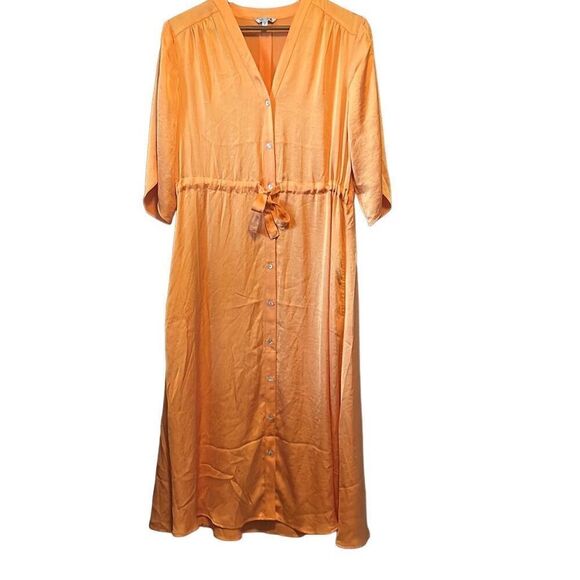 Nic + Zoe Women's Button Front Maxi Dress, Tie Waist, Casual, Stylish - Picture 1 of 5